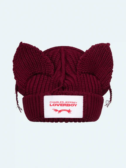 CHUNKY EARS BEANIE RED