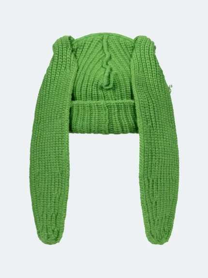 Chunky Rabbit Beanie Green